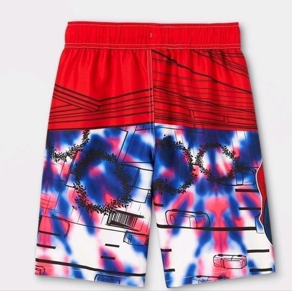 𝅺Boy's Spider-Man Swim Trunks- Medium - Picture 2 of 3